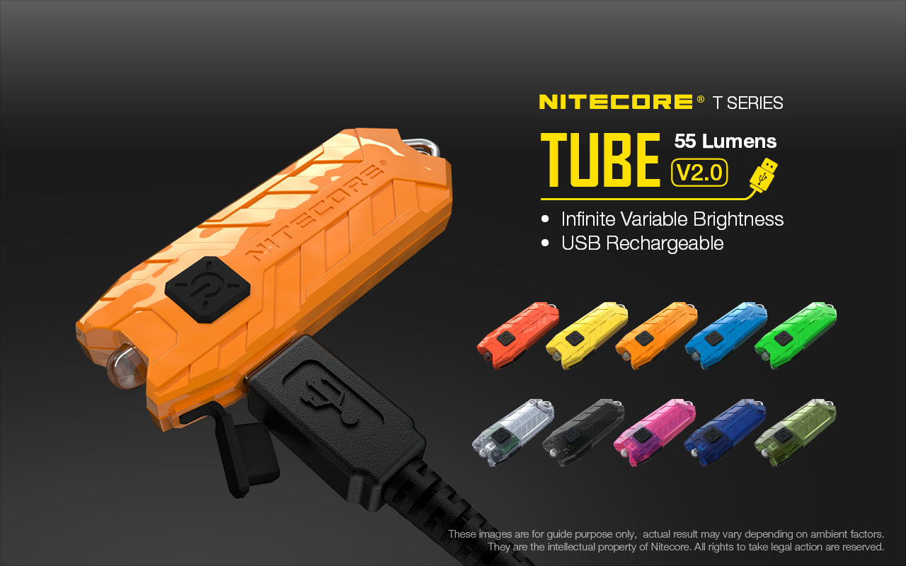 NITECORE TUBE V2 LED KEY CHAIN TORCH BLACK