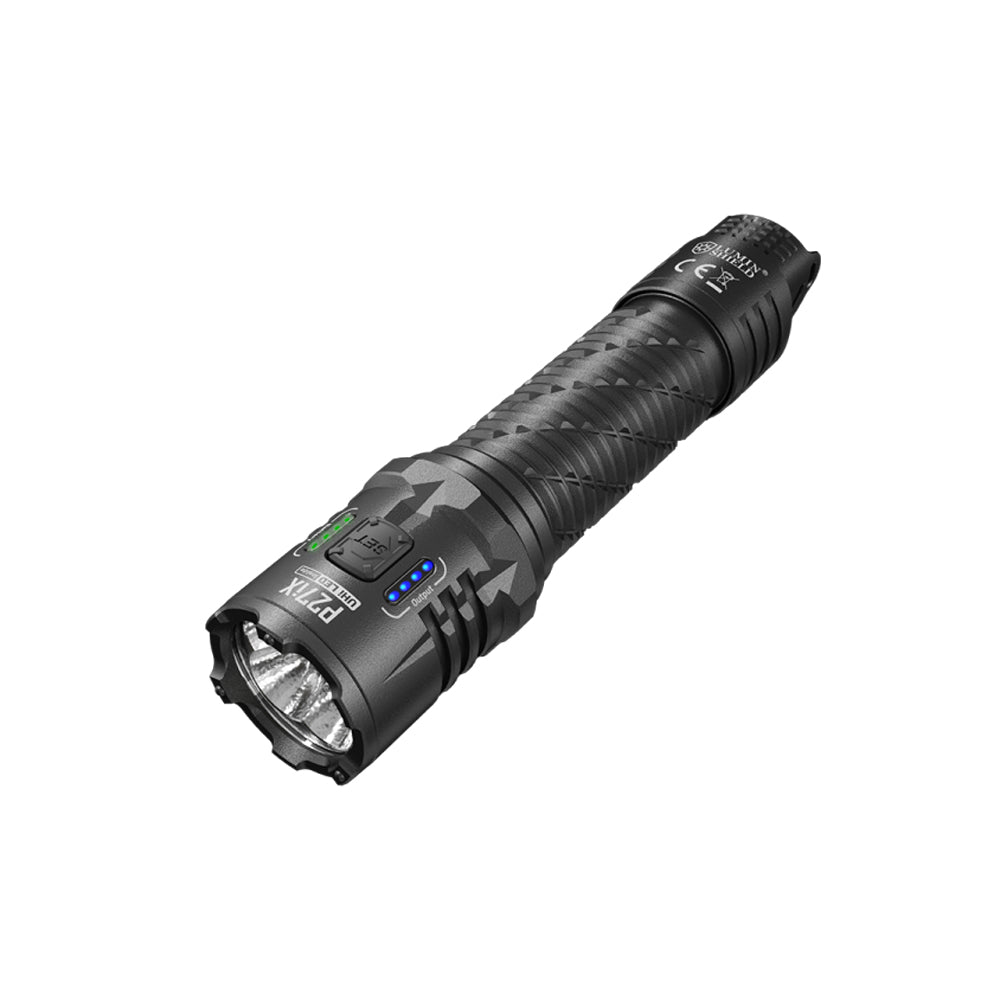 NITECORE RECHARGEABLE TACTICAL LED TORCH 5000 LUM WITH GLASS BREAK