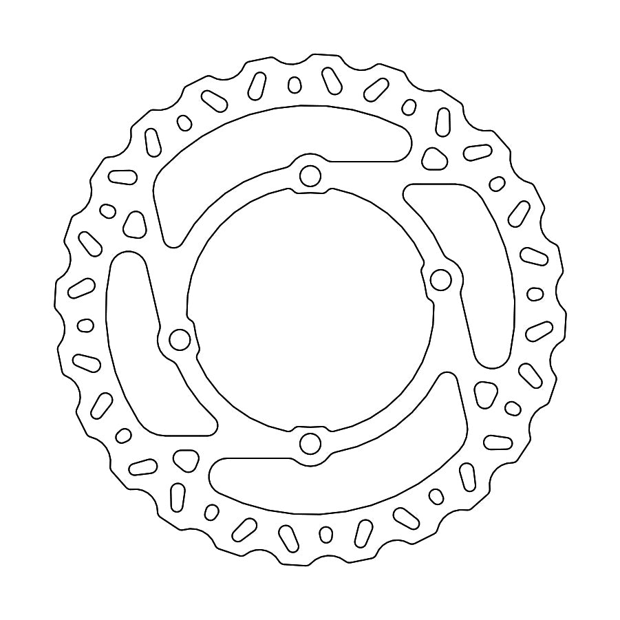 BRAKE DISC REAR & FRONT MOTO MASTER FLAME GAS GAS HUSQVARNA KTM 160MM