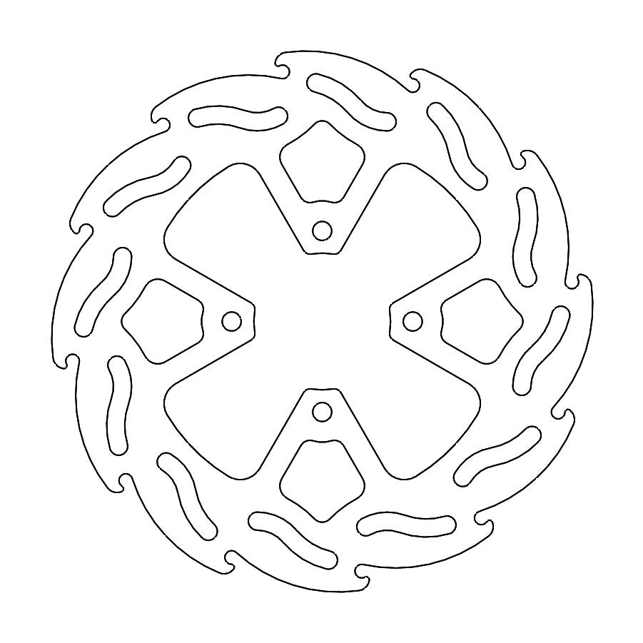 BRAKE DISC REAR MOTO MASTER FLAME GASGAS HUSQVARNA KTM 180MM