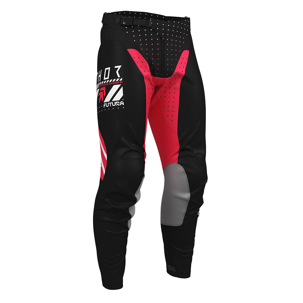 THOR MX PANT LAUNCHMODE FUTURA BLACK/RED