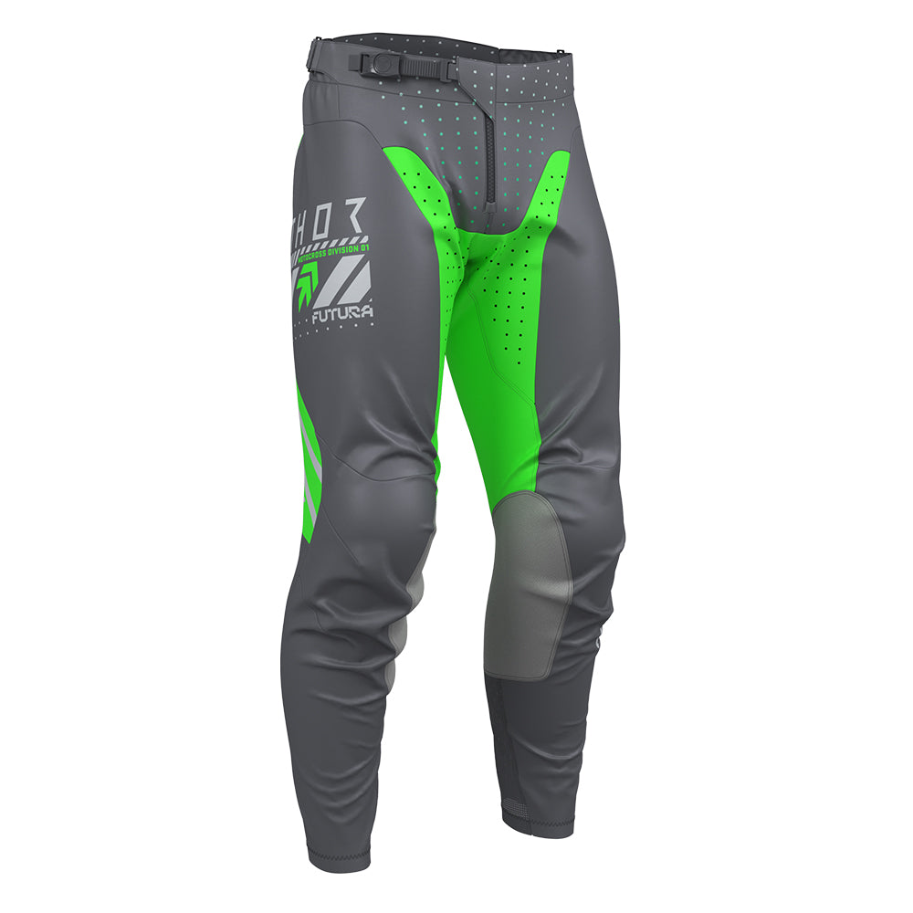THOR MX PANT LAUNCHMODE FUTURA CHAR/GREEN