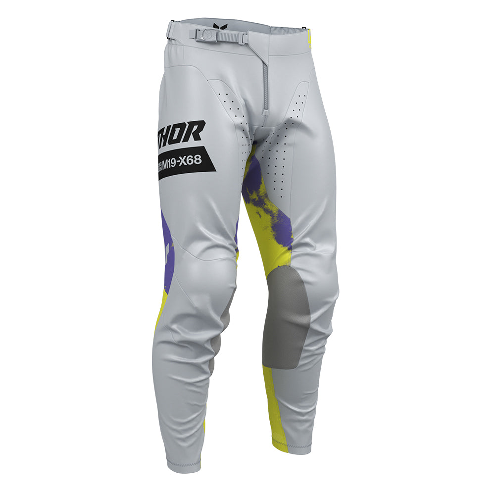 THOR MX PANT LAUNCHMODE FUTURA GRAY/ACID
