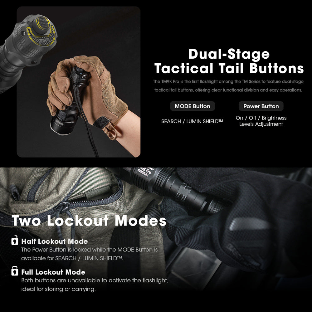 NITECORE TM9K PRO 9900 LUMEN USB-C RECHARGEABLE TORCH