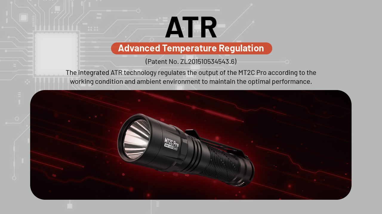NITECORE MT2C PRO 1800 LUMENS USB RECHARGEABLE ULTRA LIGHTWEIGHT TACTICAL TORCH