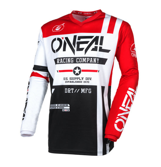 O'Neal 2026 Youth ELEMENT Warhawk Jersey - Black/White/Red