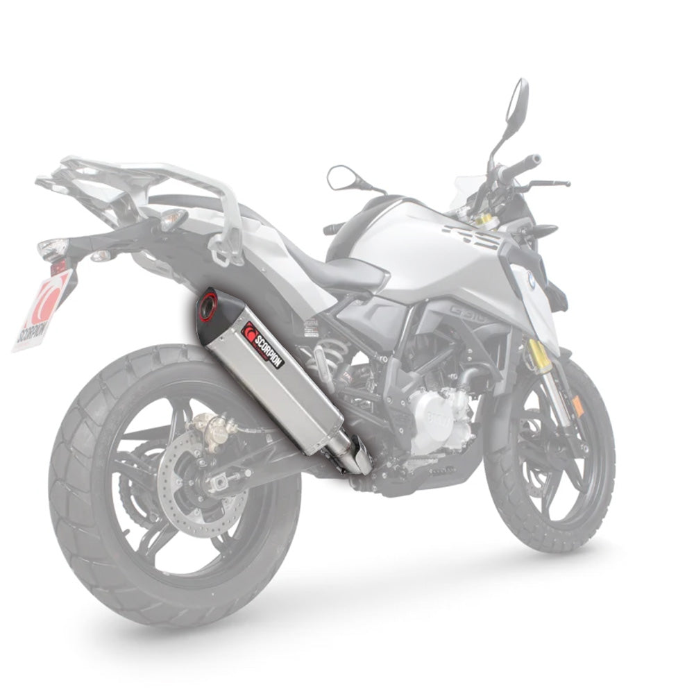 Serket Parallel Full System Stainless Scorpion - Fits BMW G310 R / G310 GS 16-24