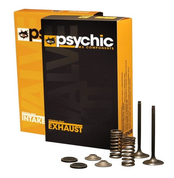 INLET VALVE KIT PSYCHIC MX INCLUDES 2 VALVES, 2 SPRINGS, RETAINERS & SEATS YAMAHA YZ450F 10-13