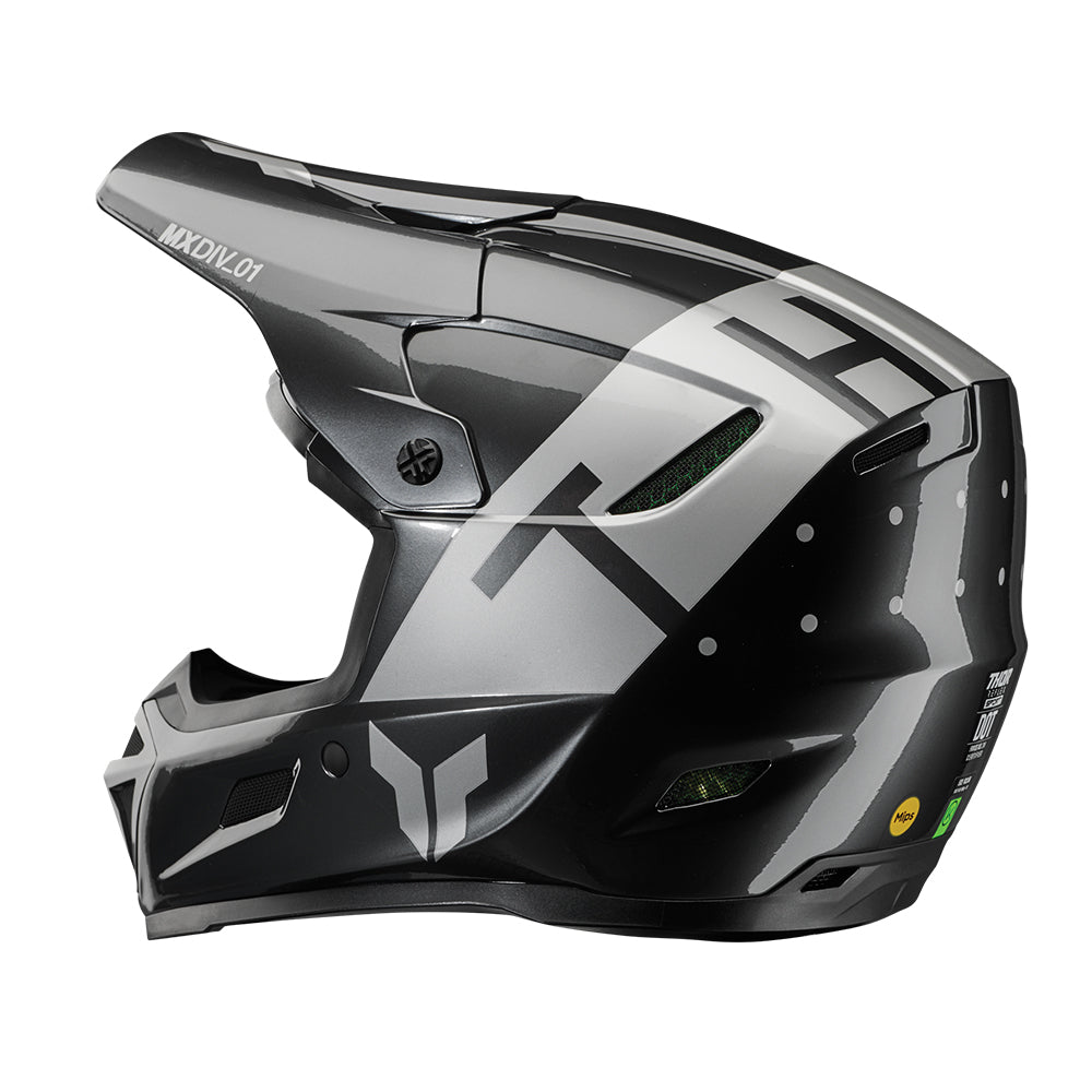 THOR HELMET REFLEX ROGUE CHARCOAL/SILVER