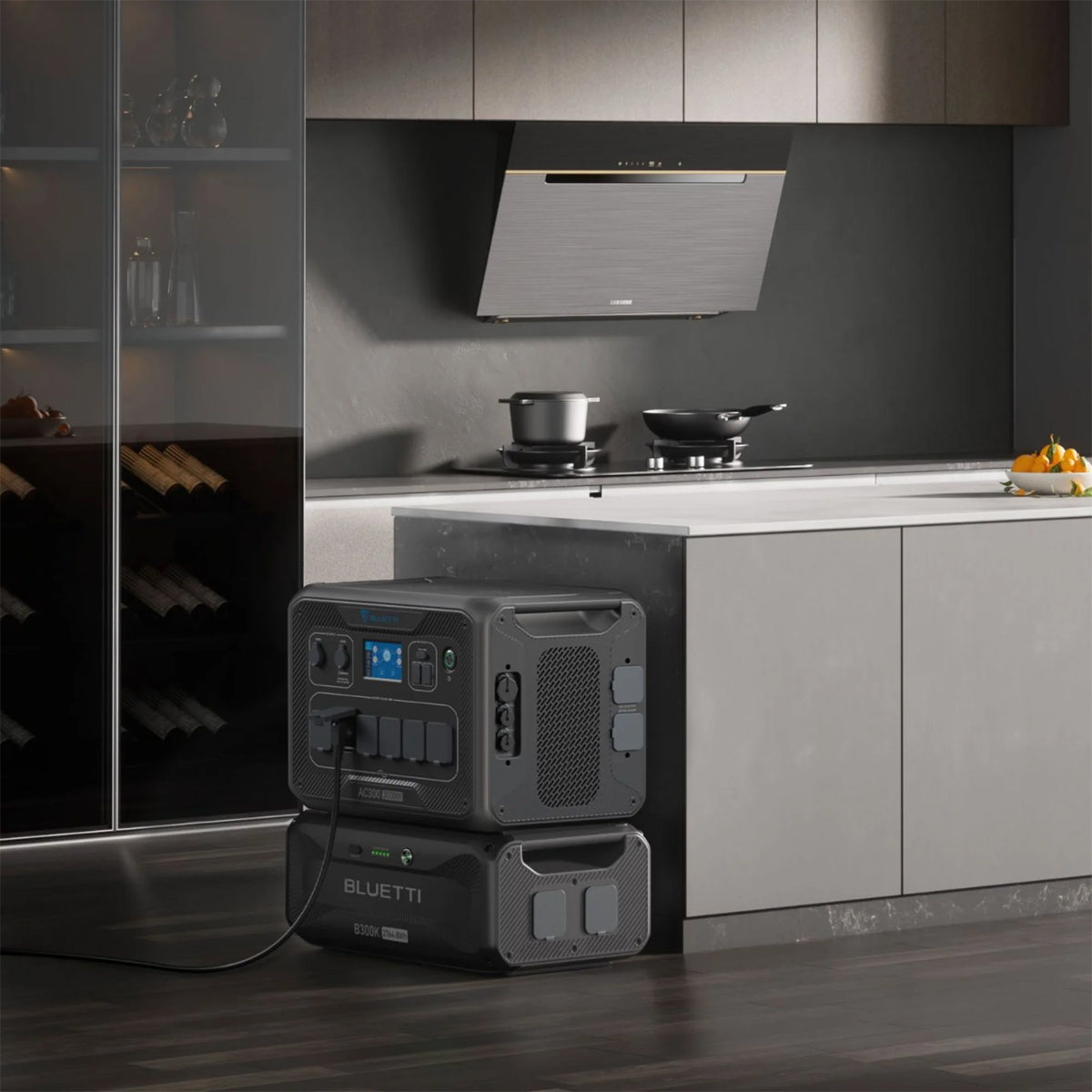 BLUETTI AC300 + B300K EXPANDABLE HOME & PORTABLE POWER STATION | 3000W (6000W SURGE) 2765WH