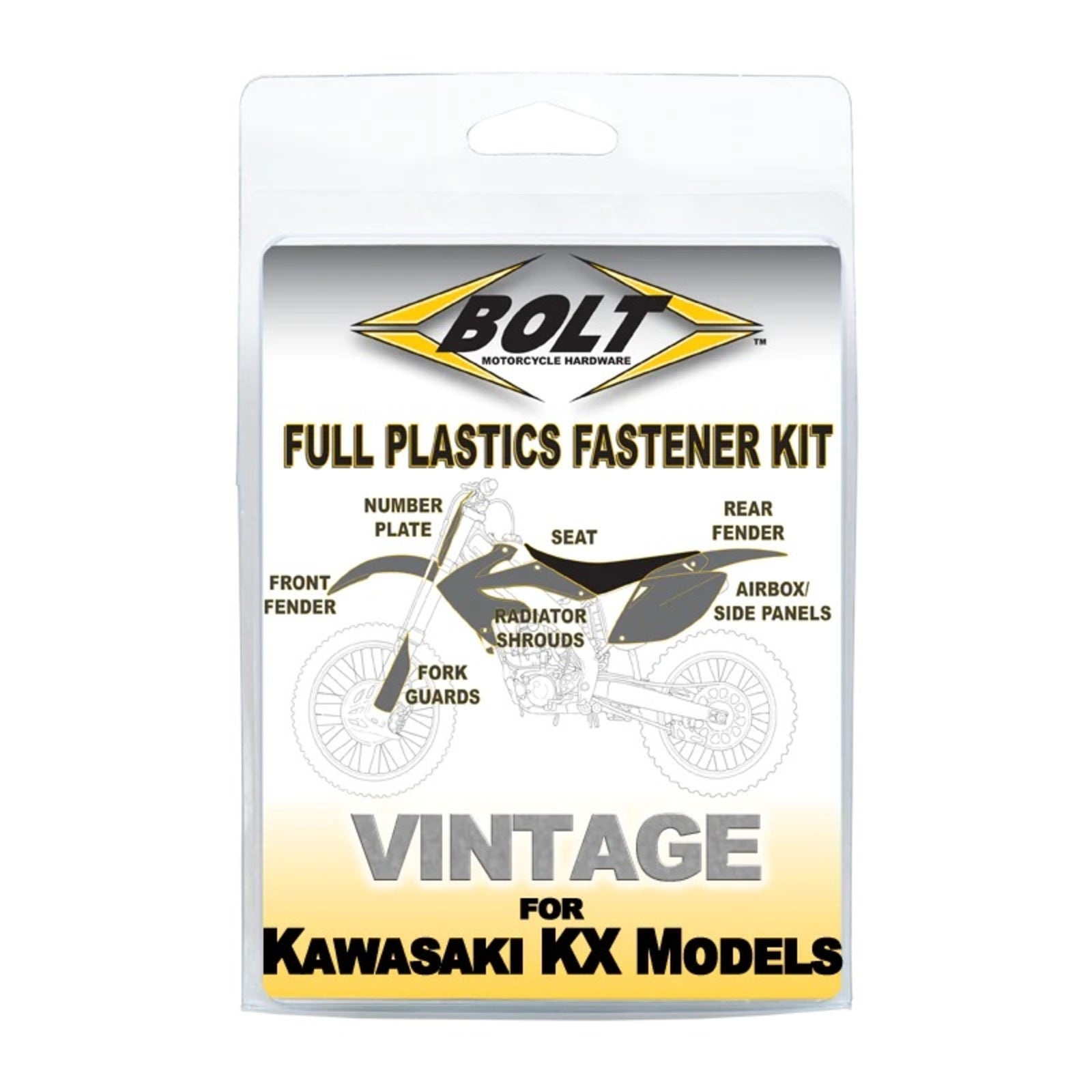 Bolt Body Work Fastener Kit Kawasaki KX125/250 '98-'02