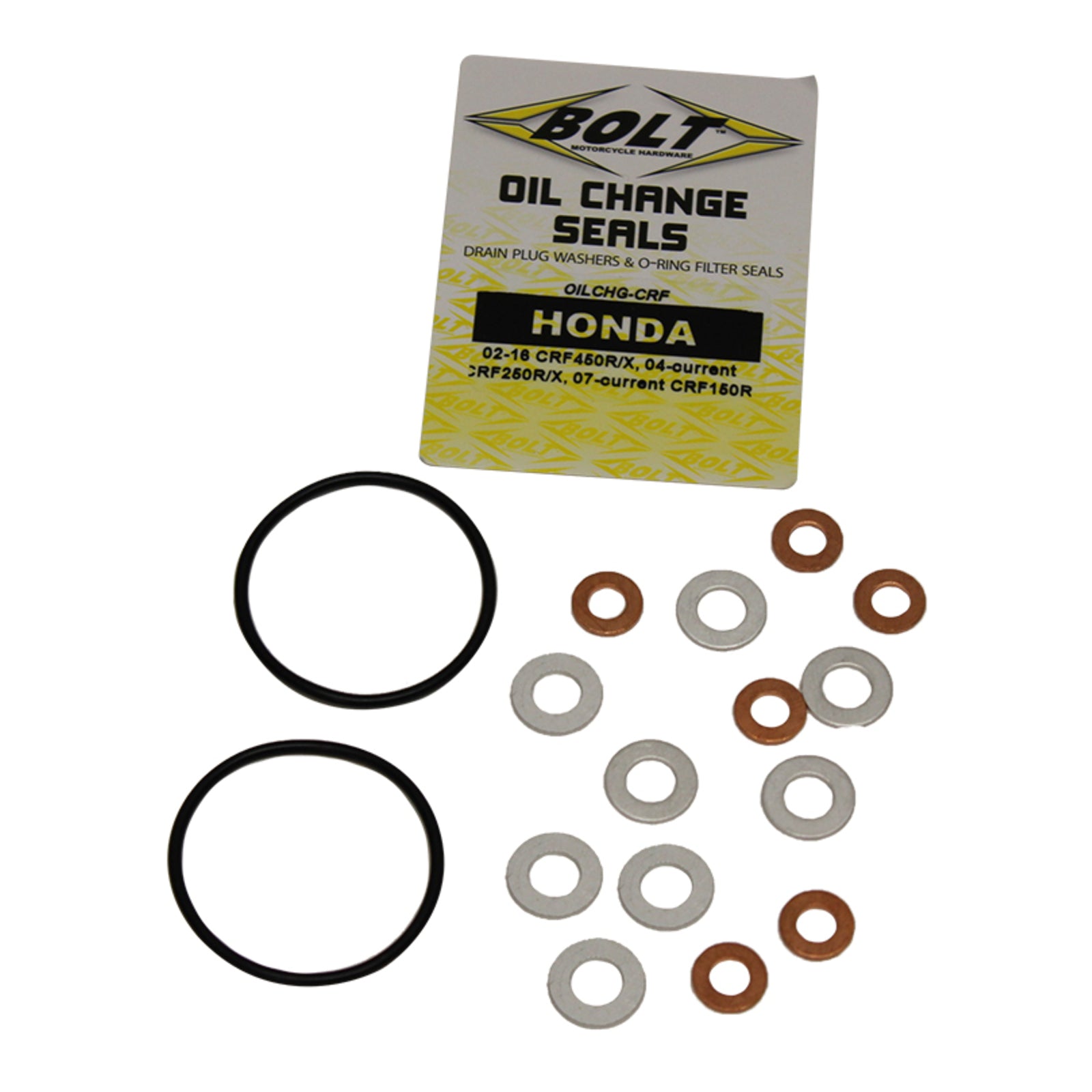 BOLT OIL CHANGE KIT HON CRF - O-Rings/Crush washers