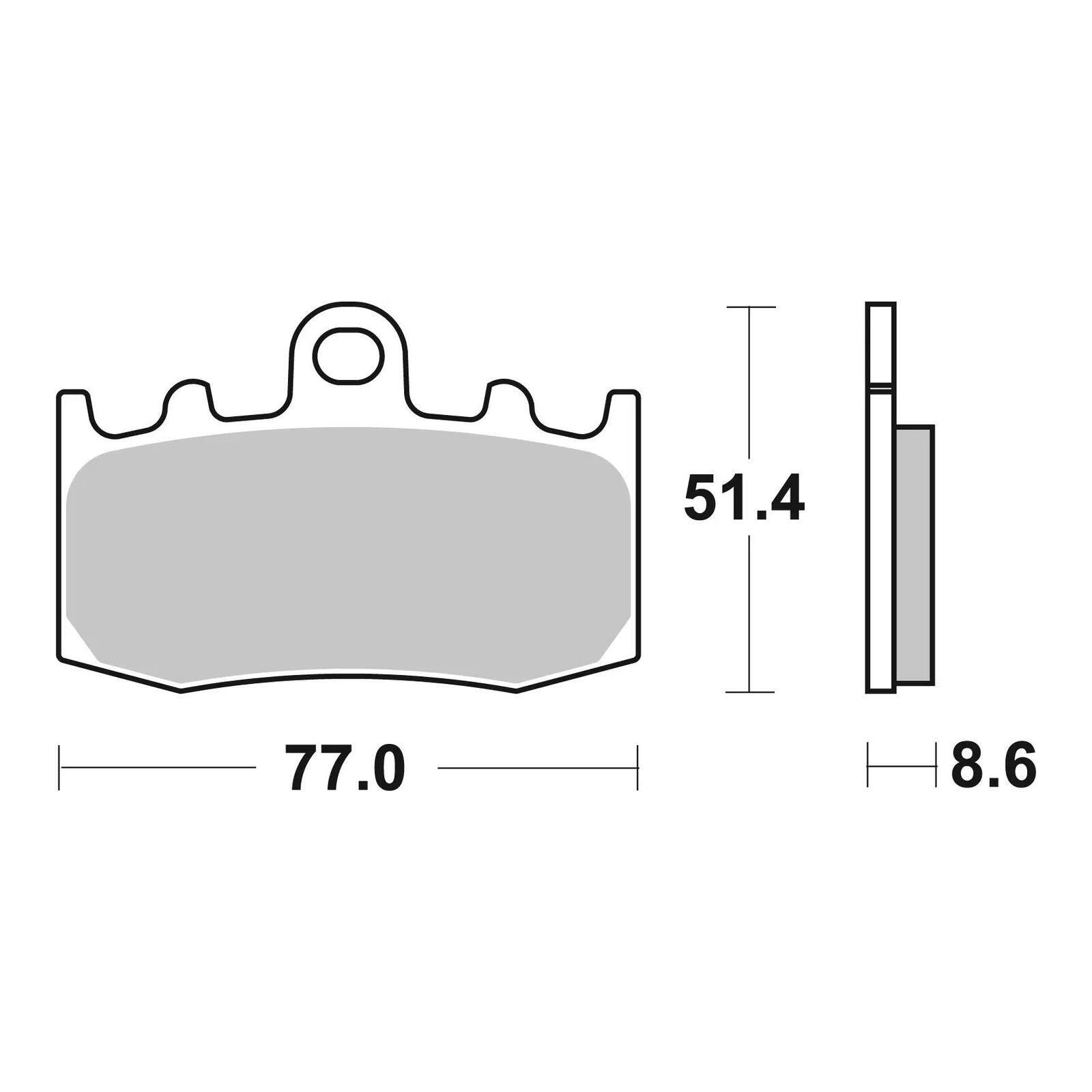 Brembo Prime Sinter Front Brake Pads 07BB26SA