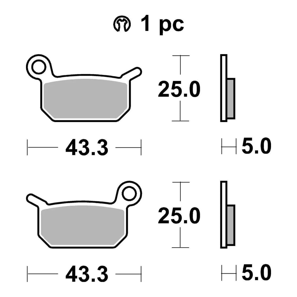 Brembo Upgrade Sinter Front Brake Pads 07GR70SX