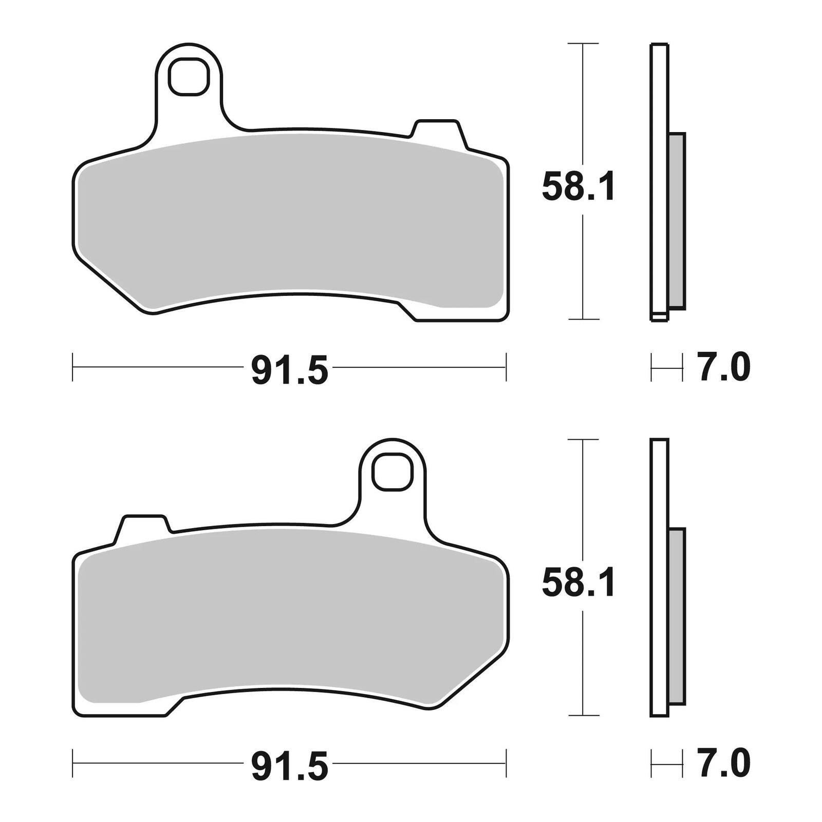 Brembo Prime Sinter Rear Brake Pads 07HD17SP