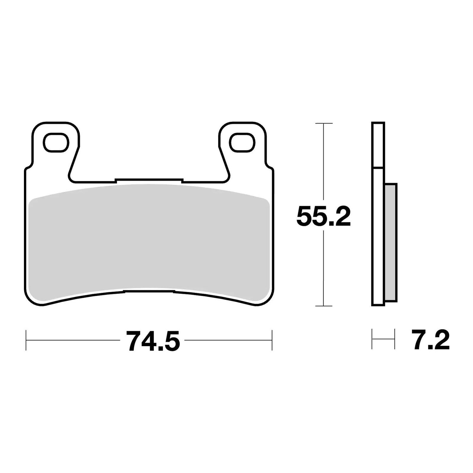 Brembo Prime Sinter Front Brake Pads 07HO45SA