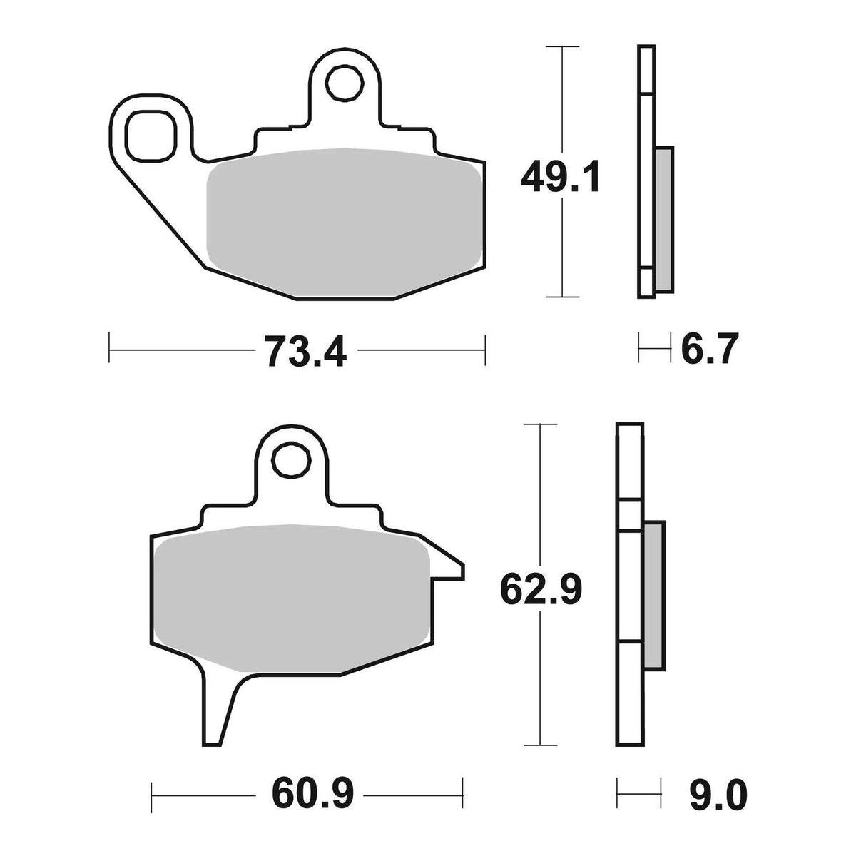 Brembo Prime Carbon Ceramic Front Brake Pads 07KA10TT