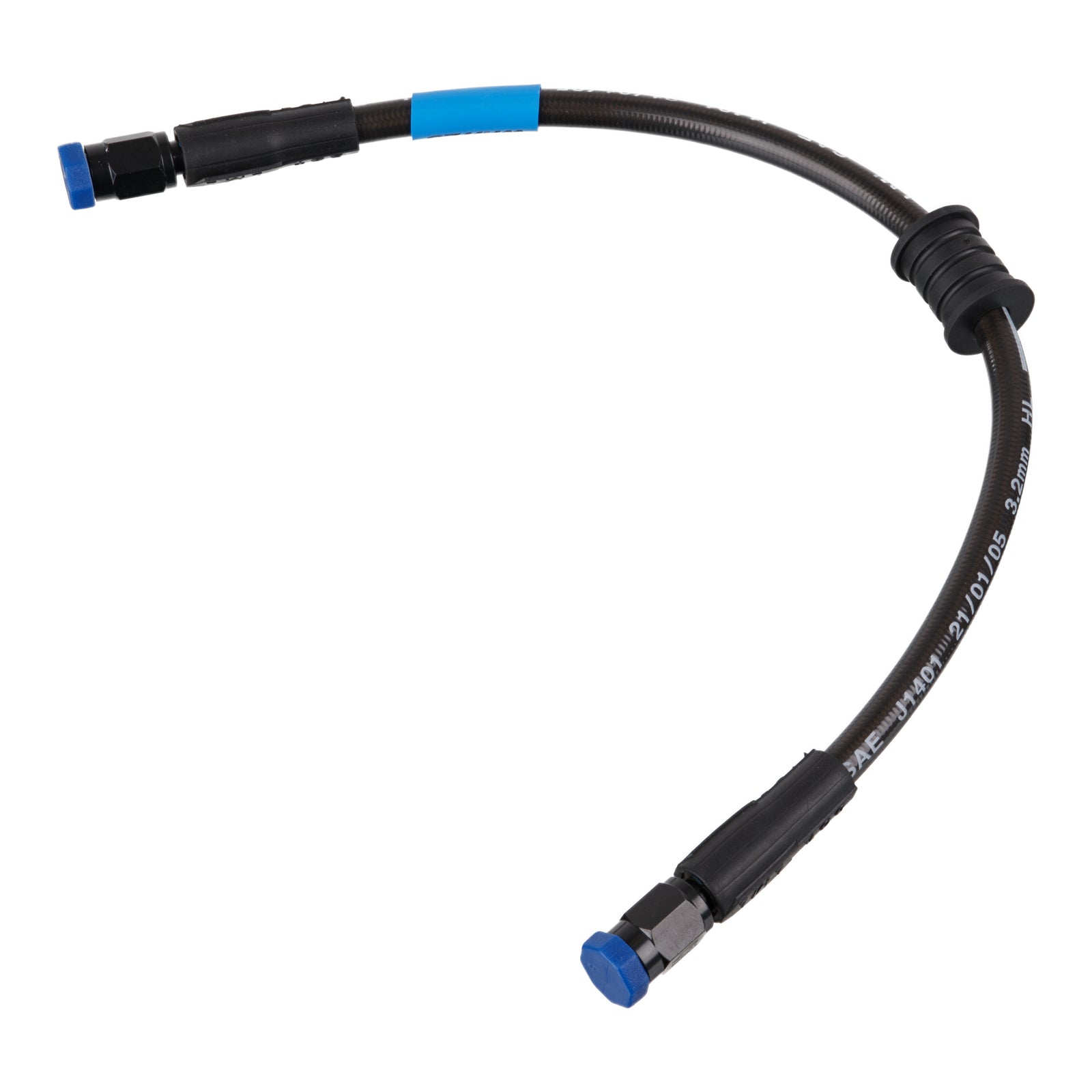 Whites Premade Brake Line - 600mm - (Dark Smoke)