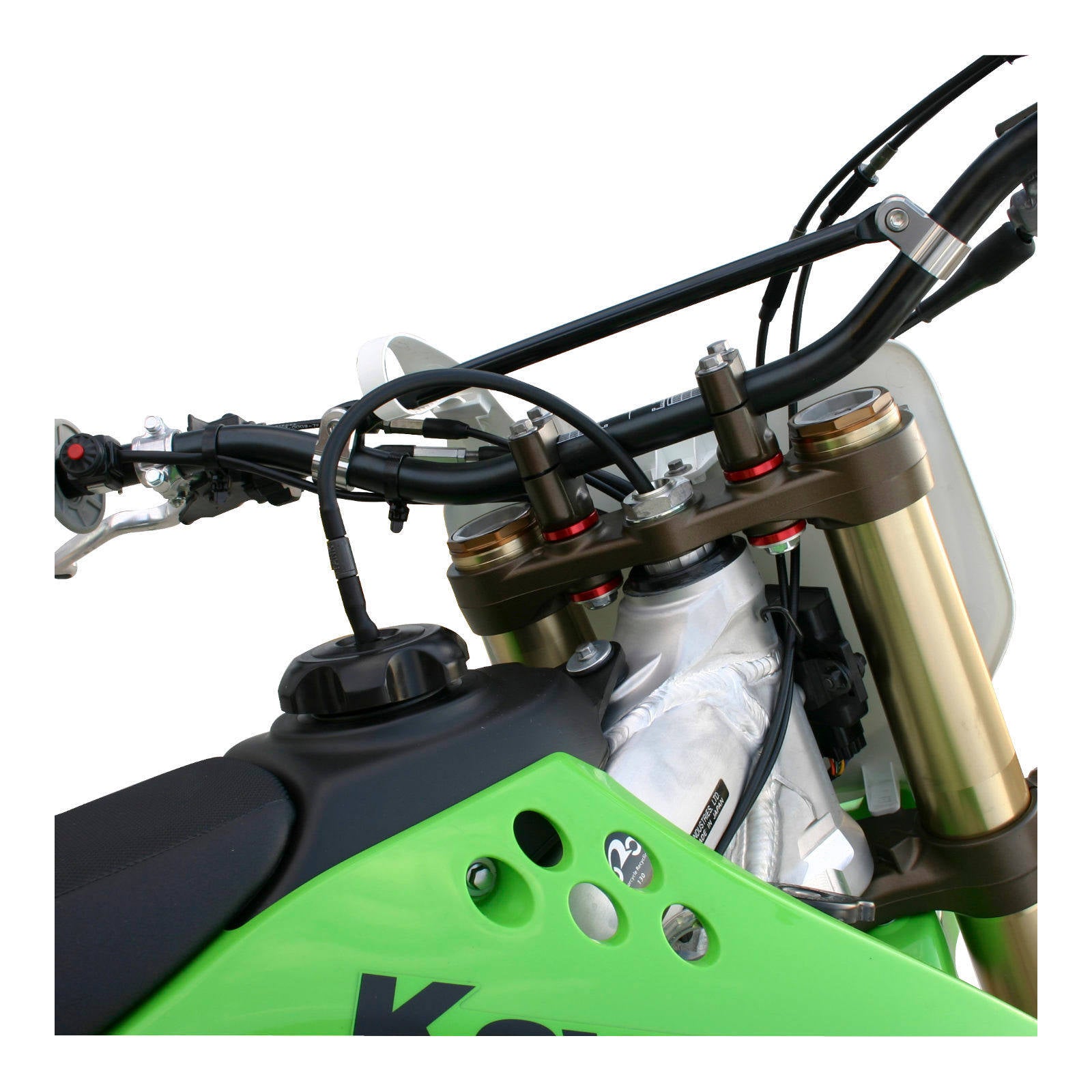 Zeta Rubber Killer - Red 4pcs Kawasaki KX, KX250F '04-, KX450F '11-