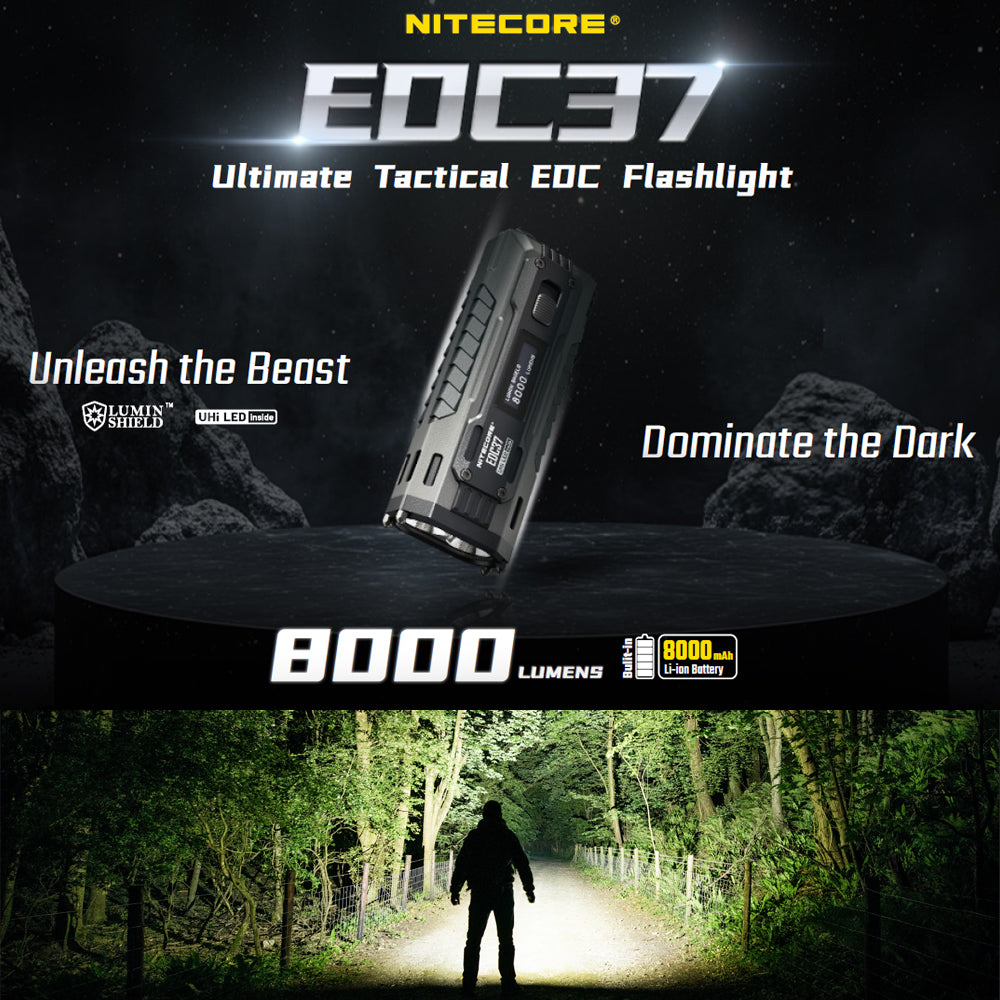 NITECORE EDC37 8000 LUMEN EDC FLASHLIGHT