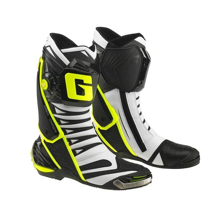 Gaerne GP1 EVO White Black Yellow Road Boots Size EU 43 ONLY Clearance