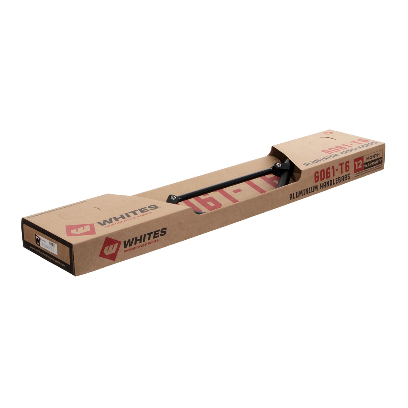 Whites Handlebars Alloy 6061 7/8 (22.2mm) CR High Black
