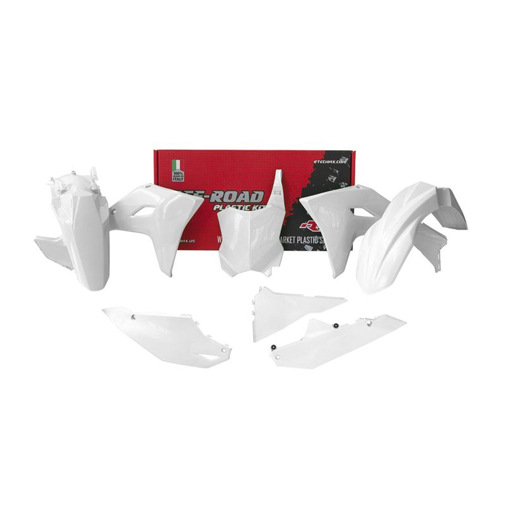 PLASTICS KIT RTECH 5 PIECE WHITE KAWASAKI KX250F 2025 KX450F KX450X 24-25