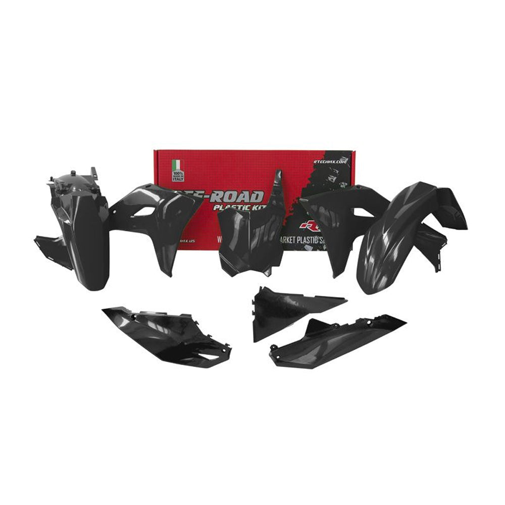 PLASTICS KIT RTECH 5 PIECE BLACK KAWASAKI KX250F 2025 KX450F KX450X 24-25