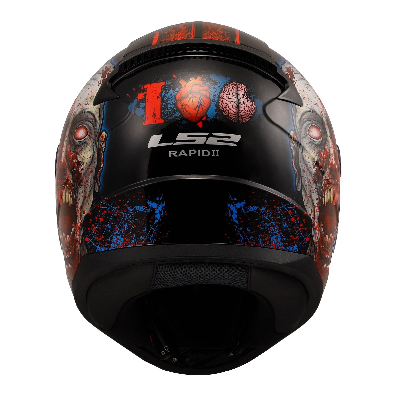 LS2 FF353 Rapid II Zombie - Matte Black / Red / White