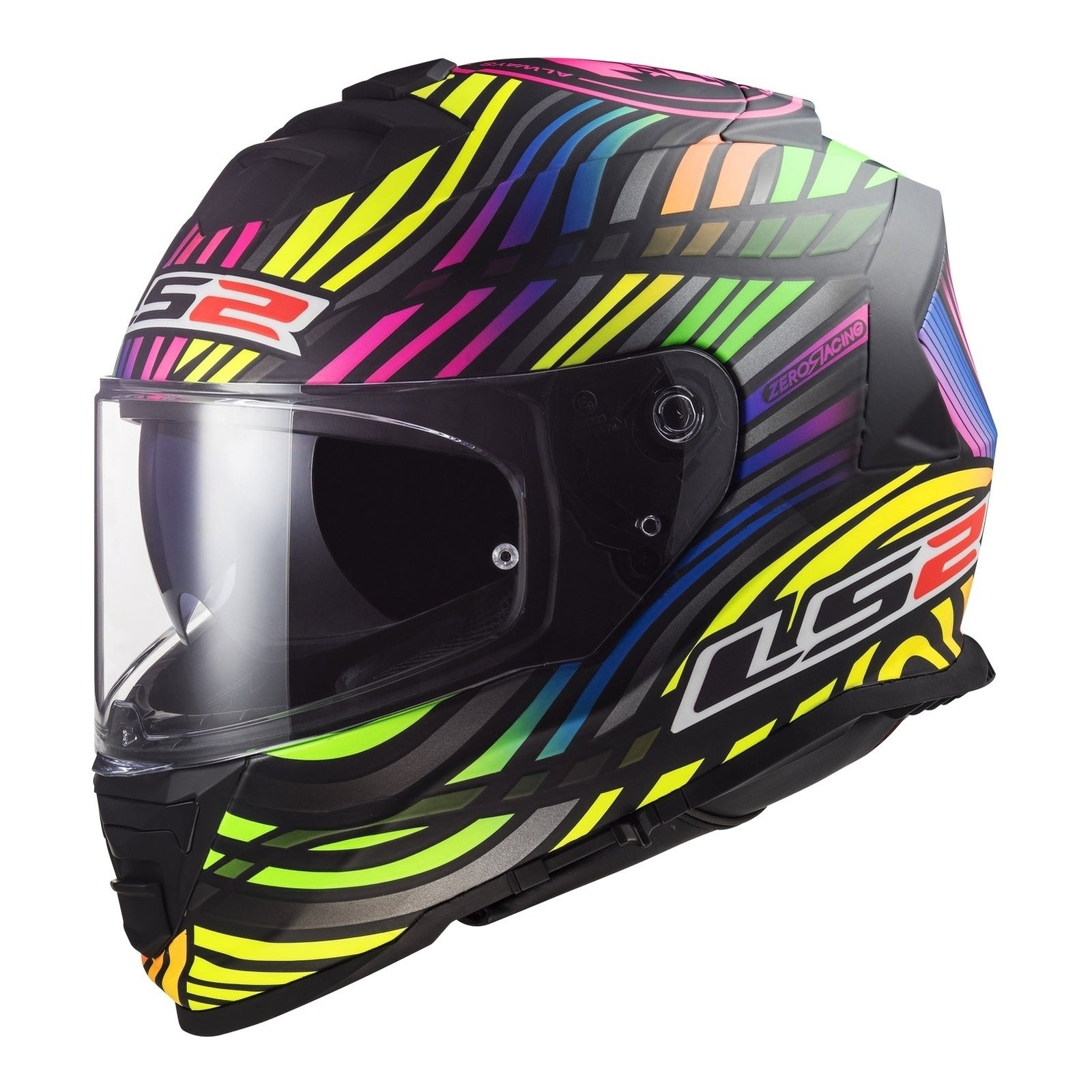 LS2 FF800 Storm II Power - Matte Black / Rainbow 06