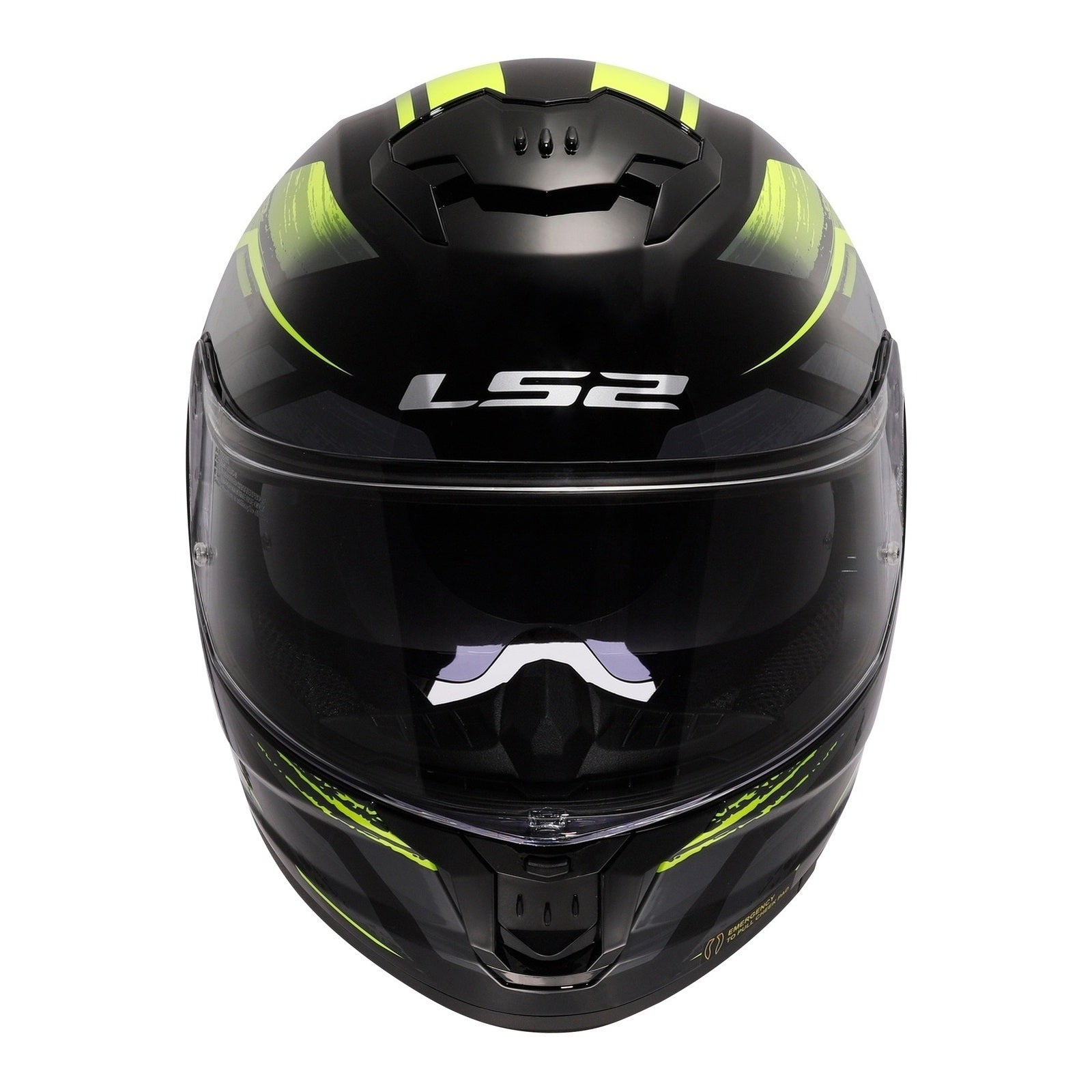LS2 FF808 Stream II Fury - Black / Hi-Vis Yellow 06