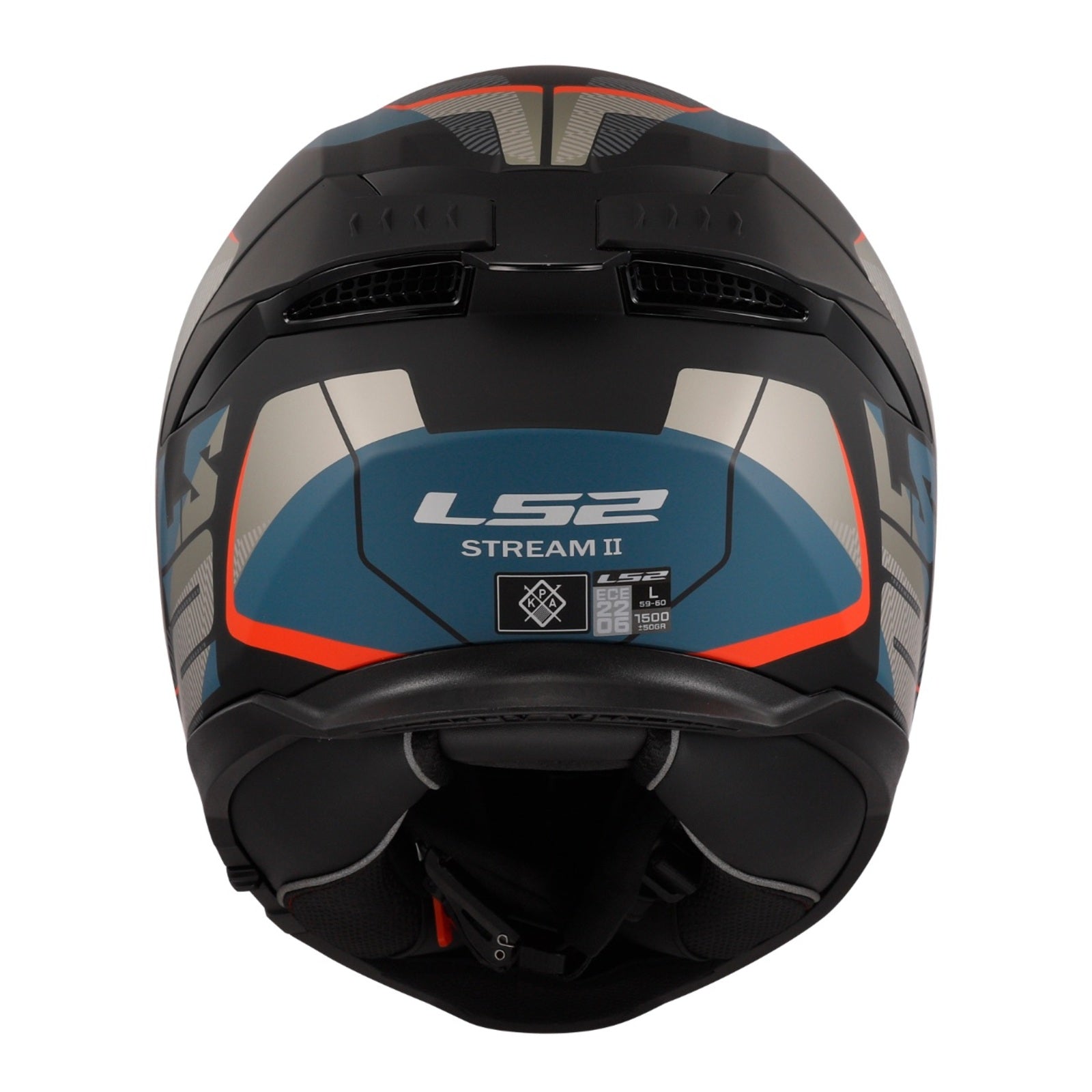 LS2 FF808 Stream II Road - Matte Black / Blue