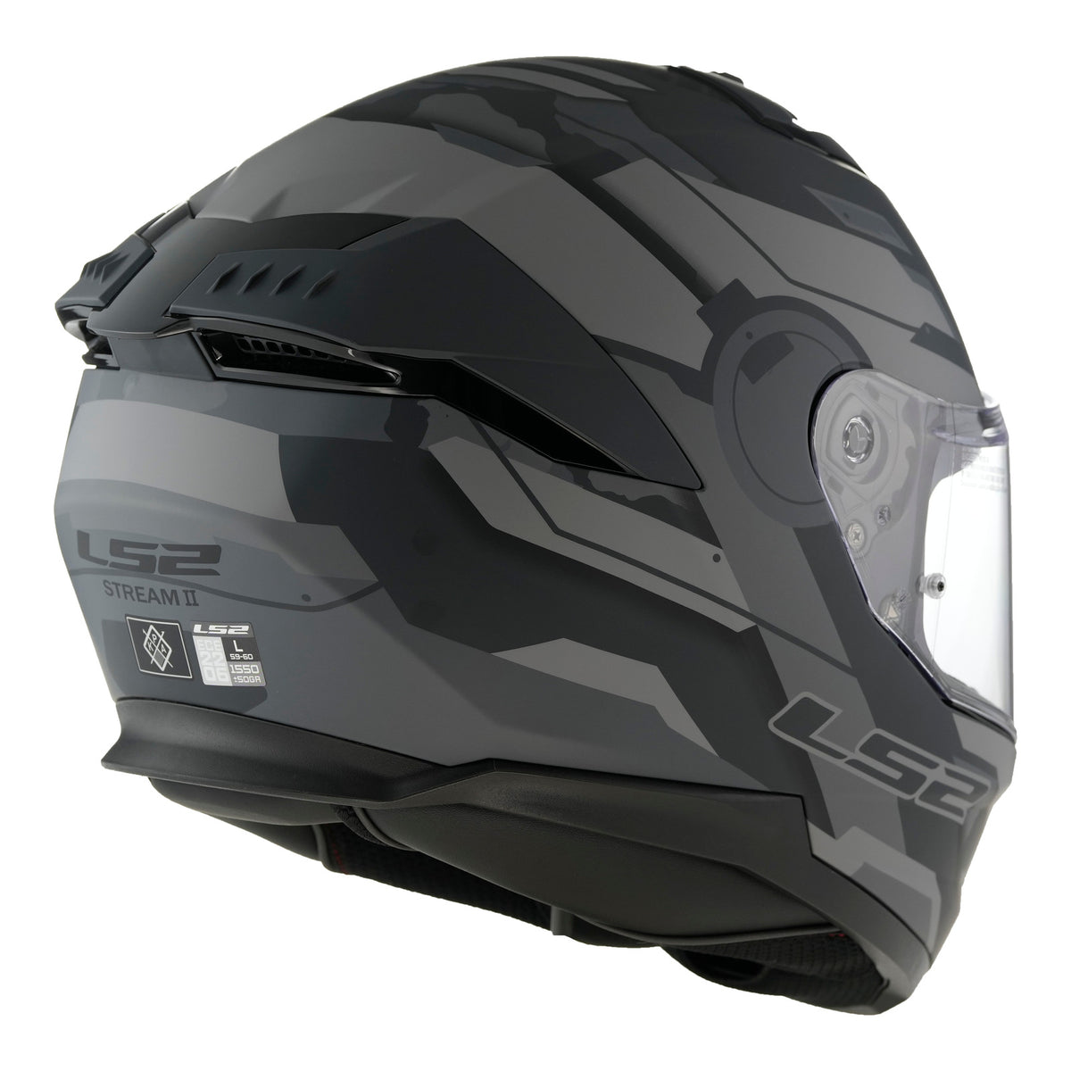 LS2 FF808 Stream II Shadow - Matte Titanium / Grey