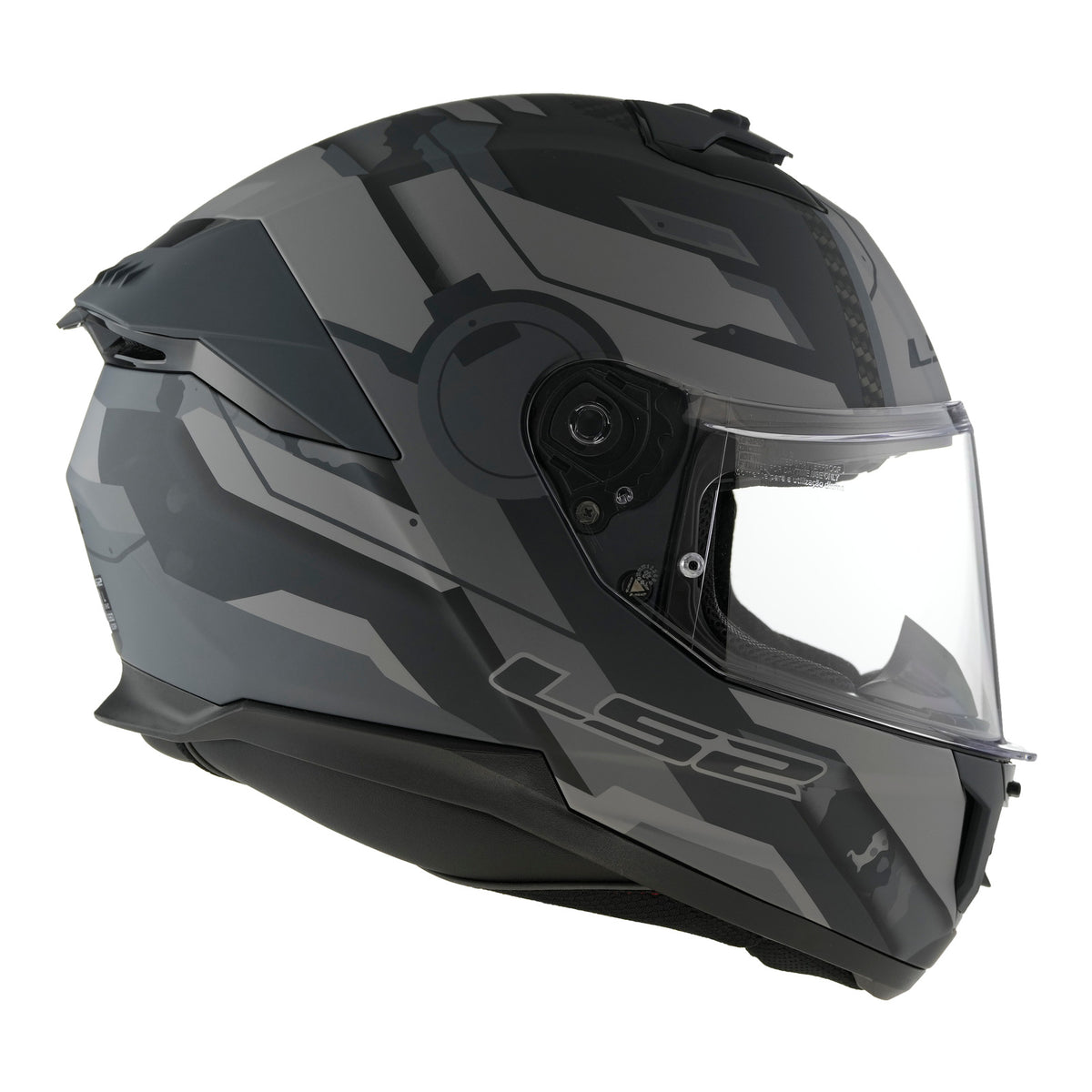 LS2 FF808 Stream II Shadow - Matte Titanium / Grey