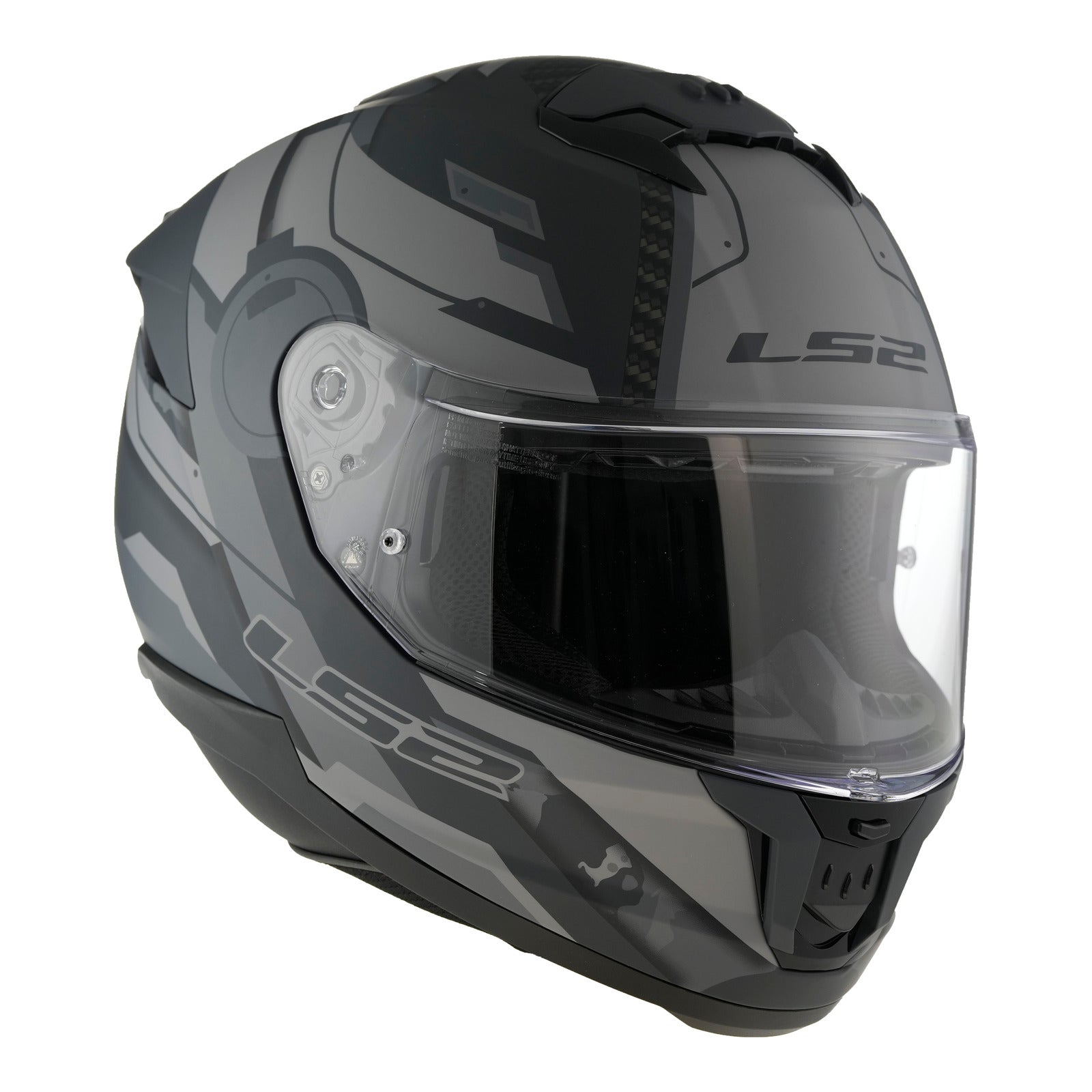 LS2 FF808 Stream II Shadow - Matte Titanium / Grey
