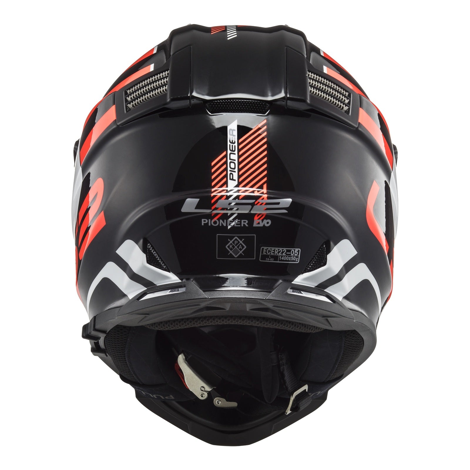 LS2 MX436 Pioneer Evo Adventurer Helmet - Black / White