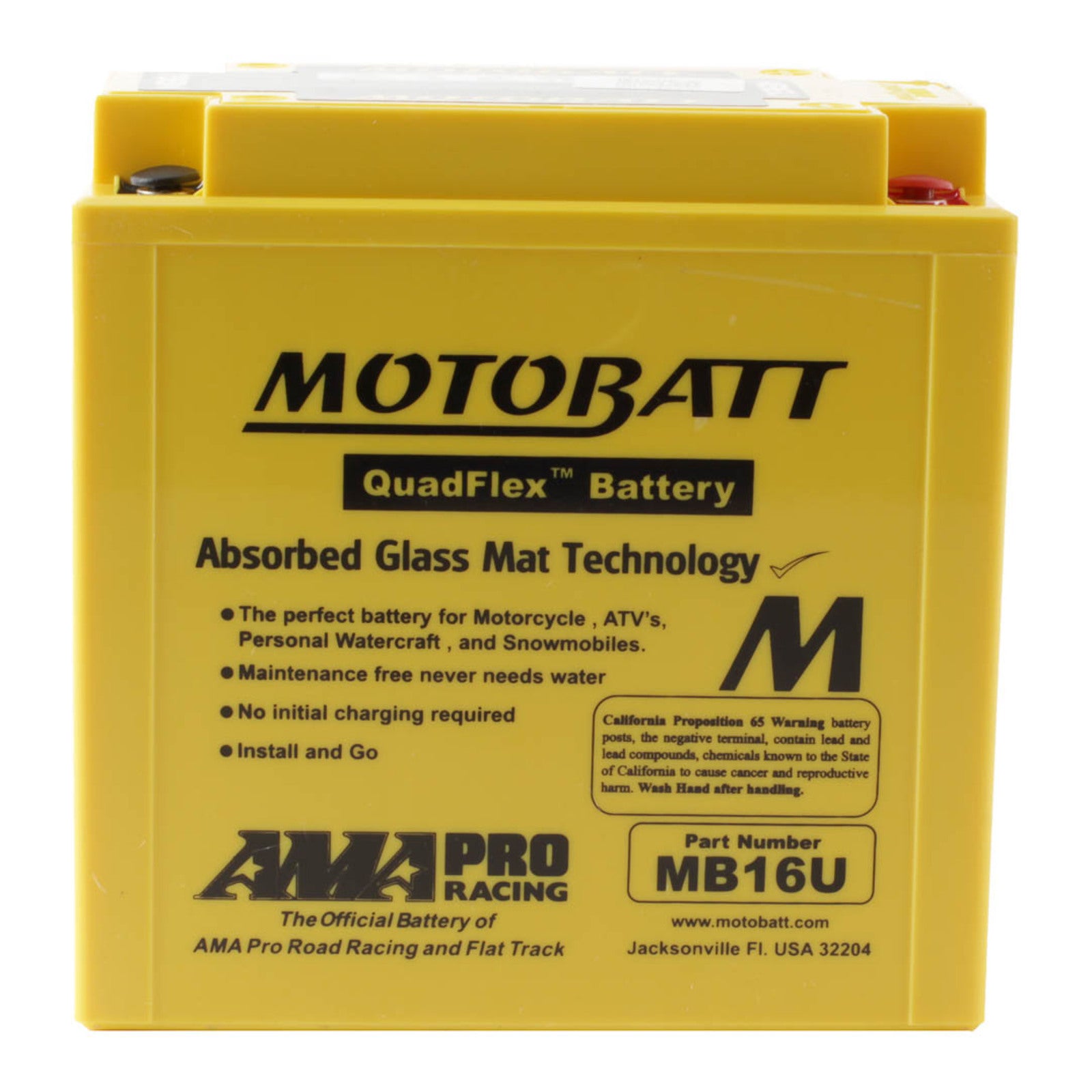 Motobatt Battery Quadflex AGM - MB16U
