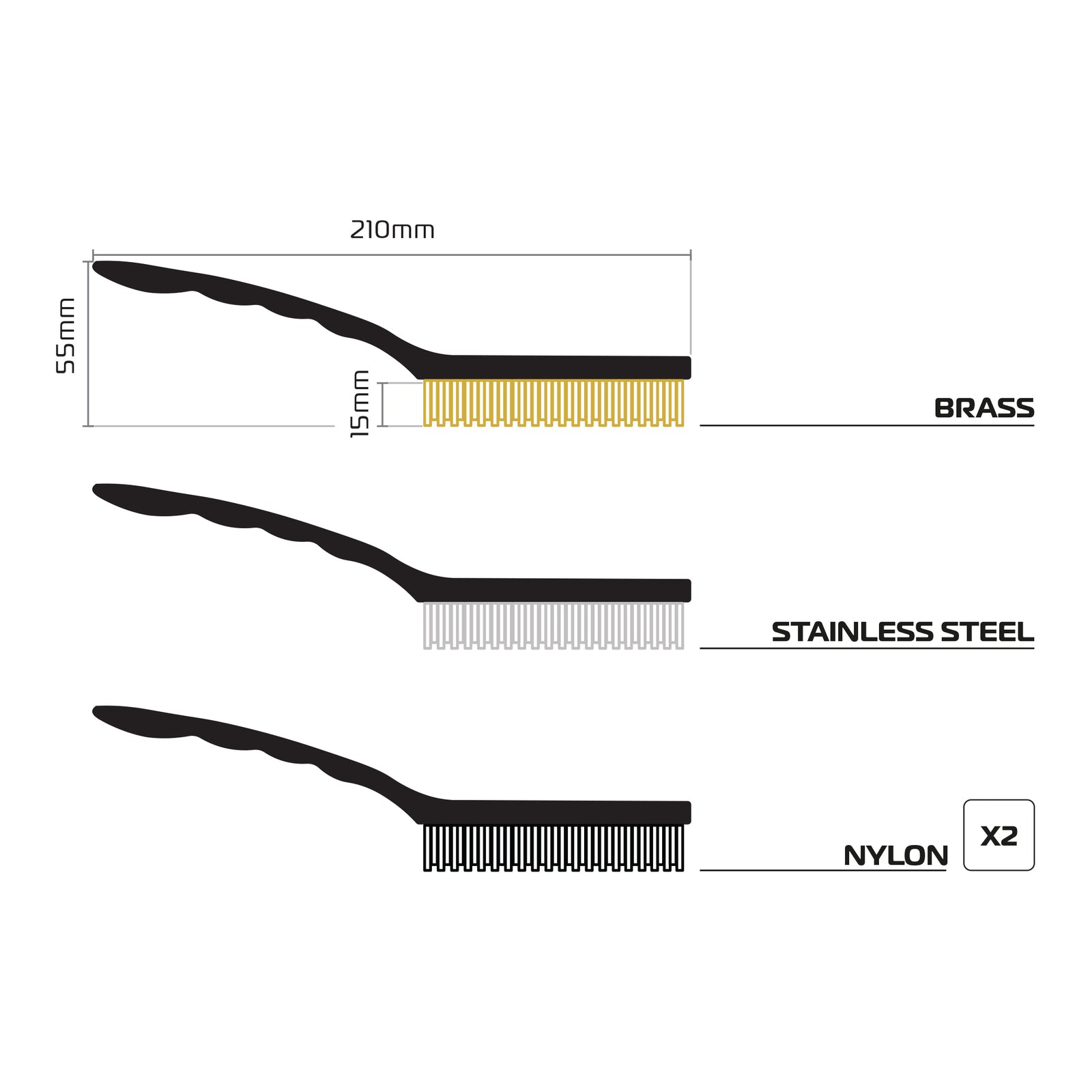 Oxford Wire Brush Set