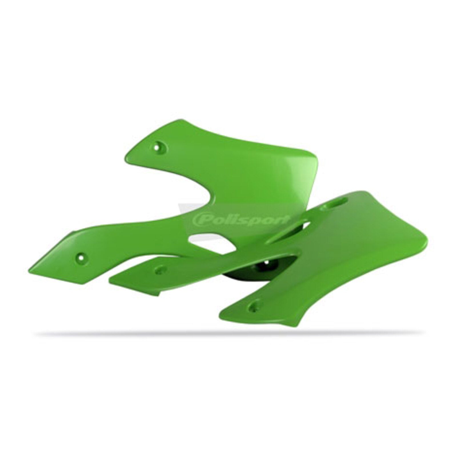 Polisport Radiator Scoops Kawasaki KX125/250 '99-'02 - Green