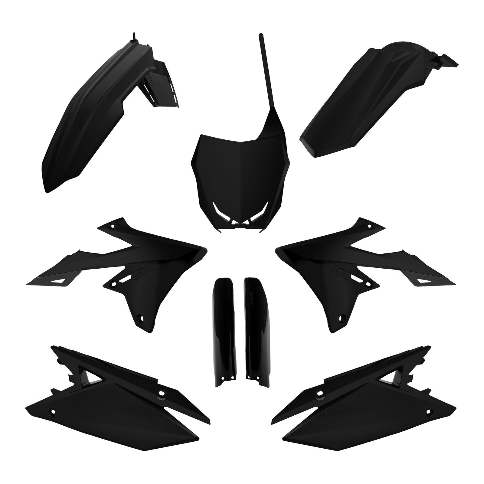 Polisport Full Kit RMZ250 ('19-'24) / RMZ450 ('18-'24) - Black