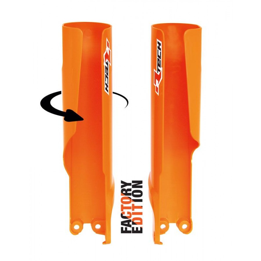 FORK PROTECTORS RTECH FACTORY FULL WRAP KTM 125SX 150SX 250SX 250SXF 350SXF 450SXF 23-24 ORANGE