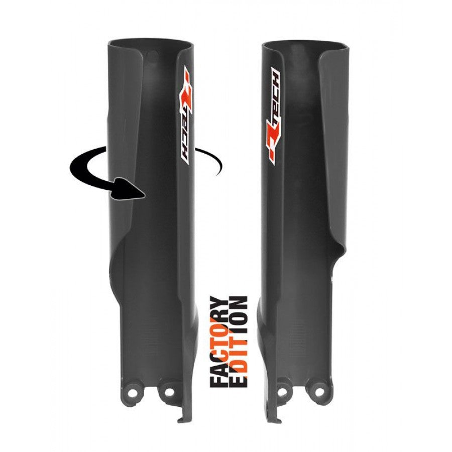 FORK PROTECTORS RTECH FACTORY FULL WRAP HUSQVARNA TC / FC KTM SX / SX-F 23-24 BLACK