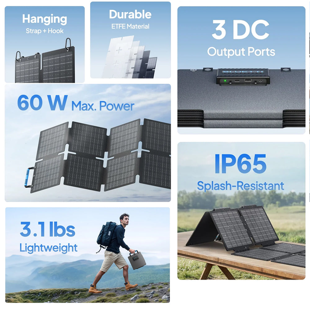 BLUETTI PV60F FOLDABLE SOLAR PANELS | 60W