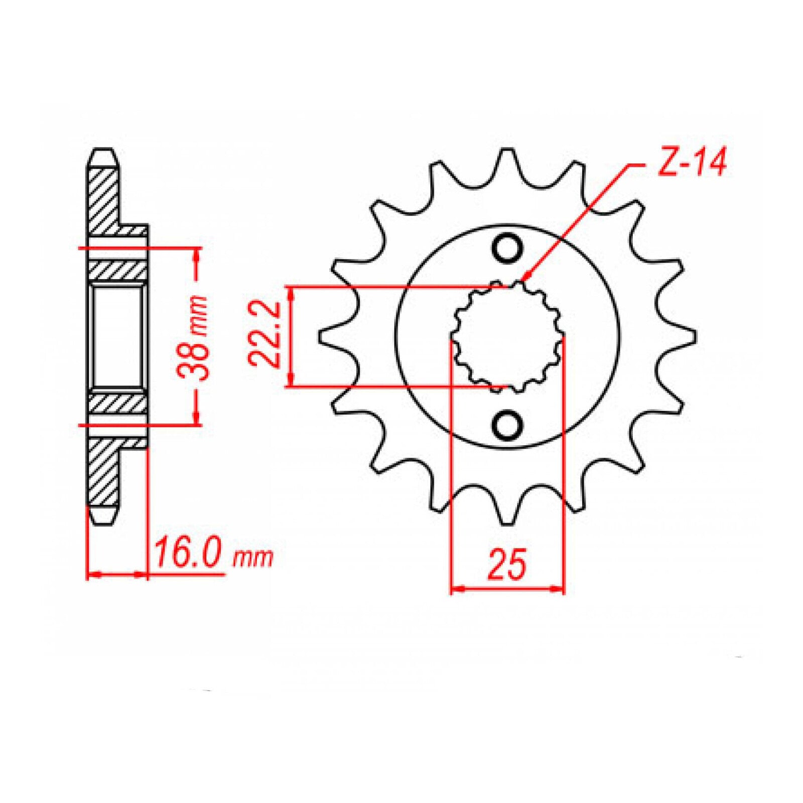Sprocket Kit Ducati - GB520ZXW 15/39