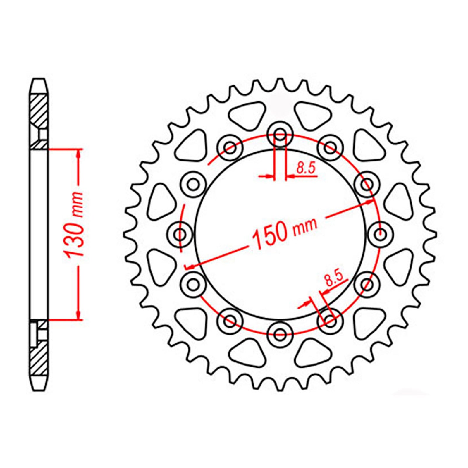 Sprocket Kit Honda CB250 Hornet - 520SO 14/45