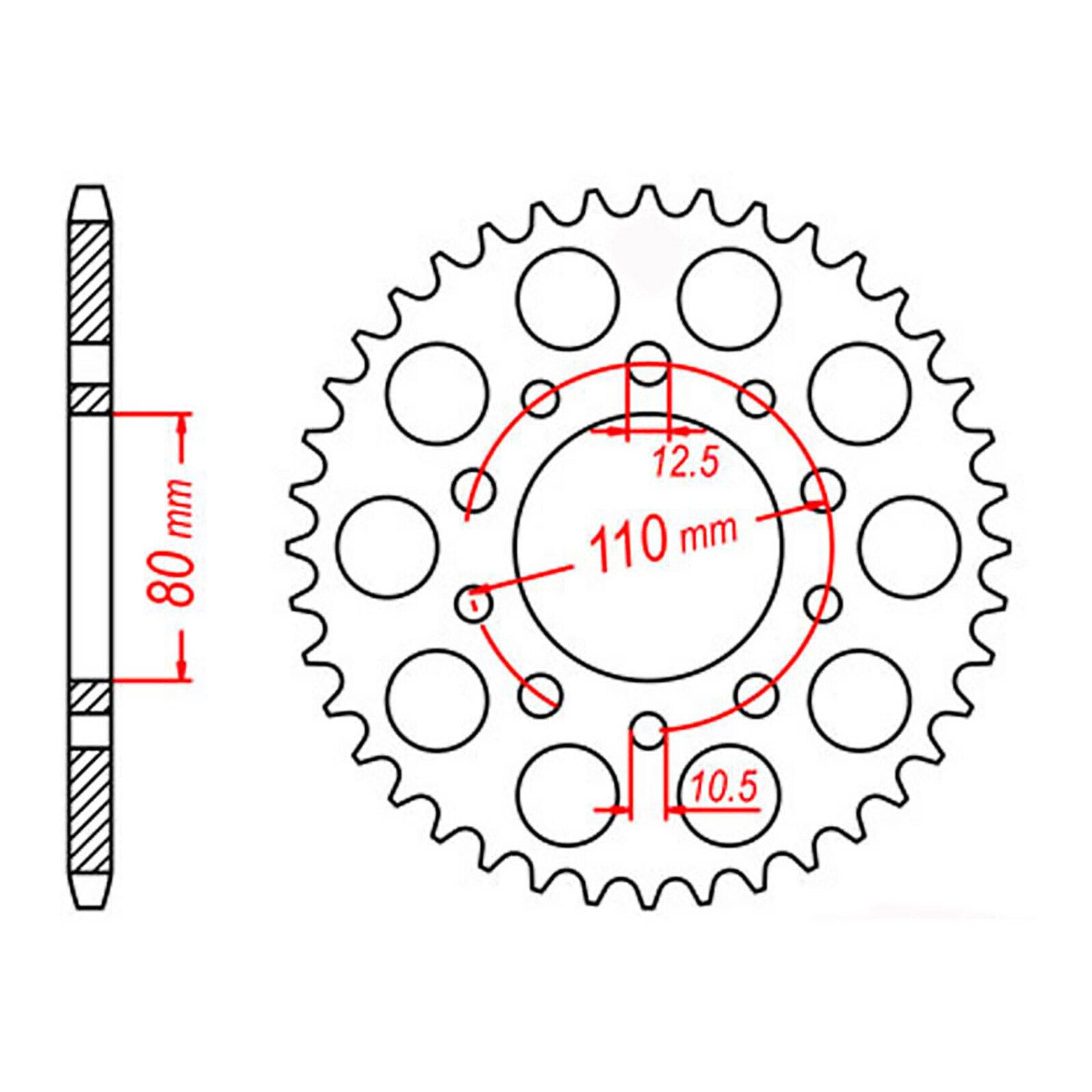 Sprocket Kit Honda CBR1000F '89-'00 Gold - GB530XRE 17/42