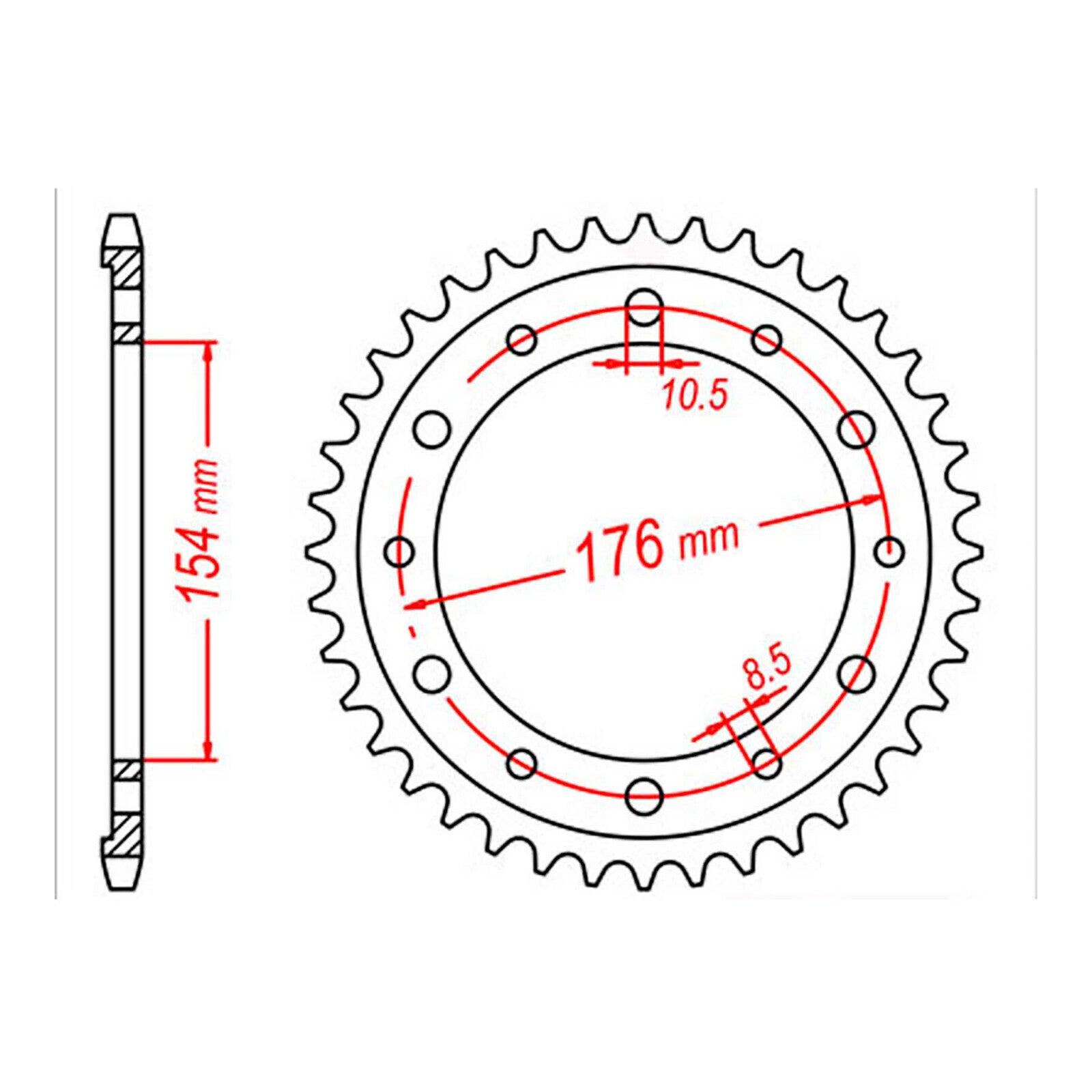 Sprocket Kit Honda CB1000R Predator '08-'11 (economy) - 530XRE 16/44