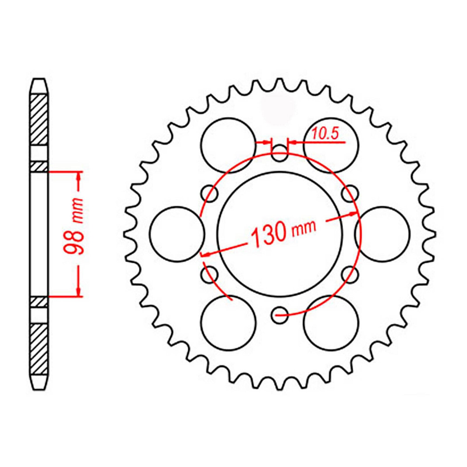 MTX 483 Steel Rear Sprocket #630