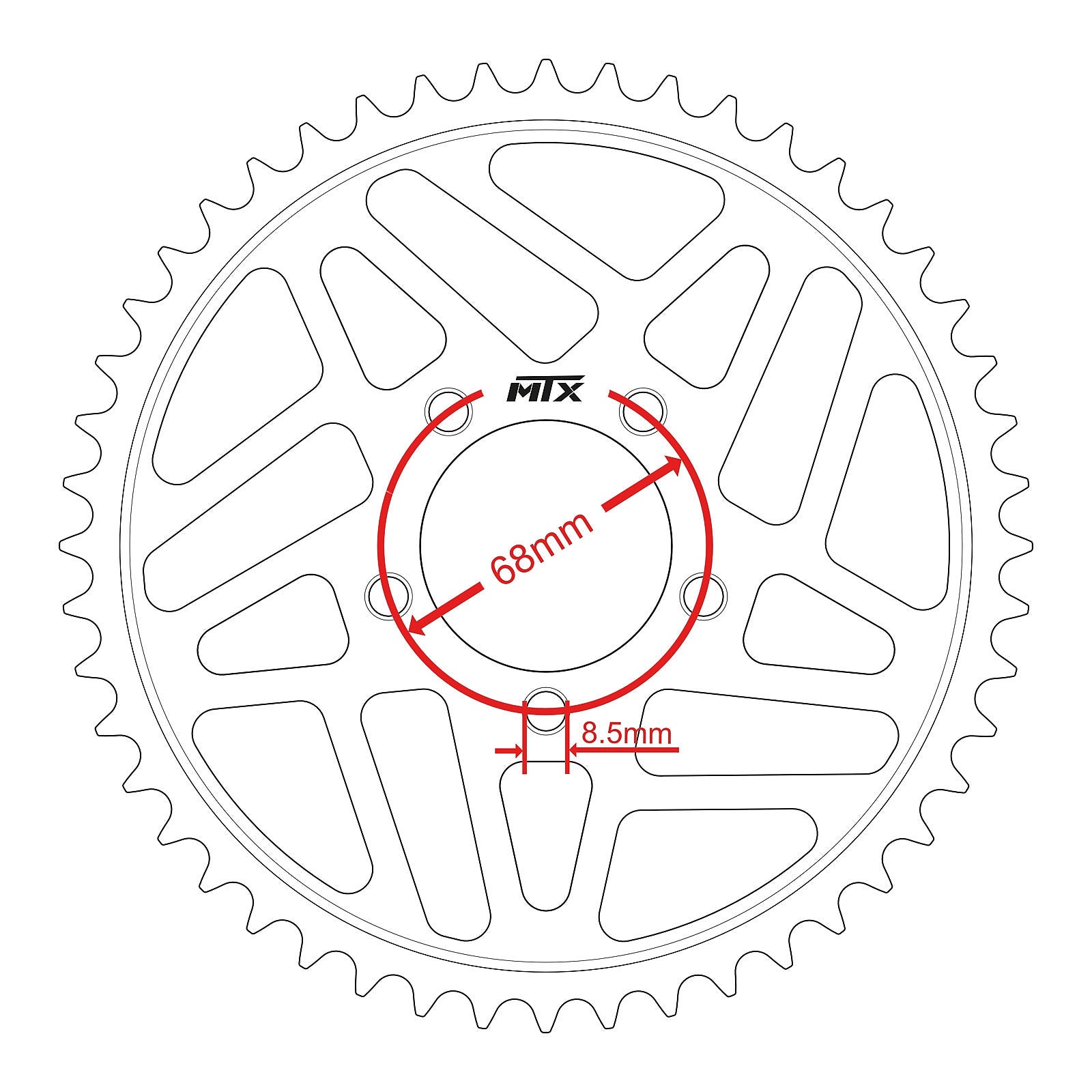 MTX Steel Sur-Ron Rear Sprocket #420 (48T)