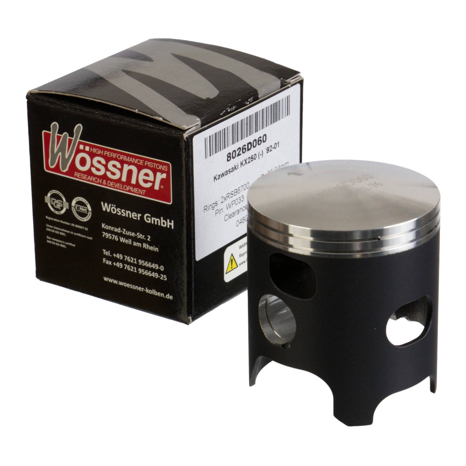Wossner Piston Kawasaki KX250 92-01